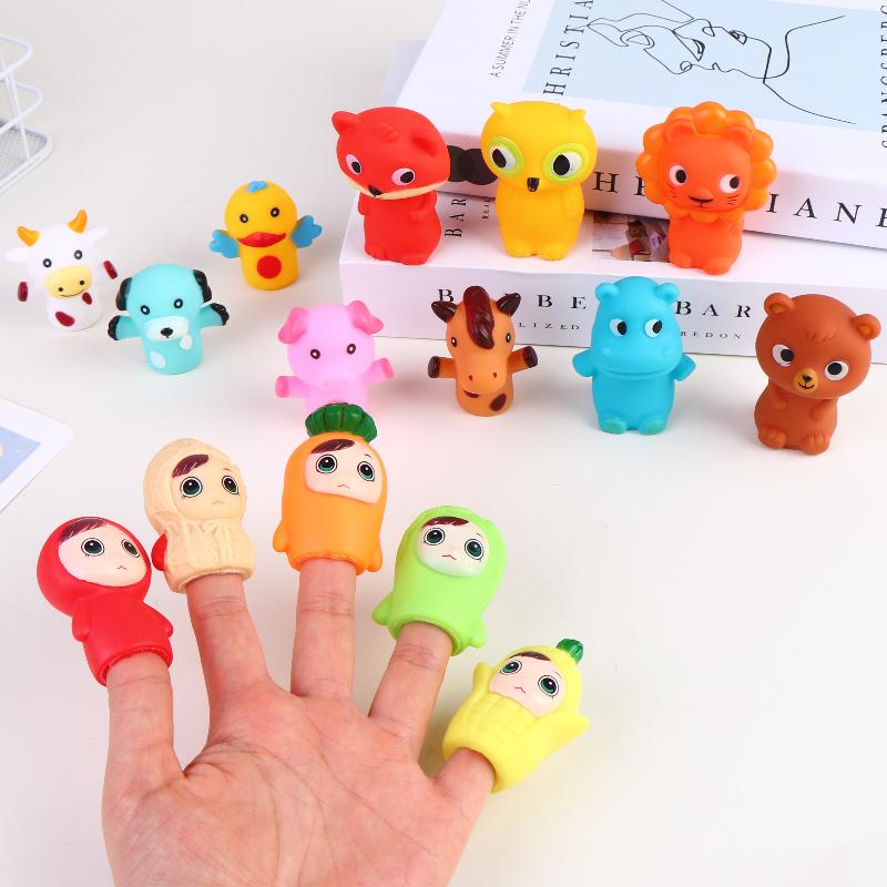 Kids Toys Entertainer - ''5Pcs Finger Puppet Toys Cartoon Animal
