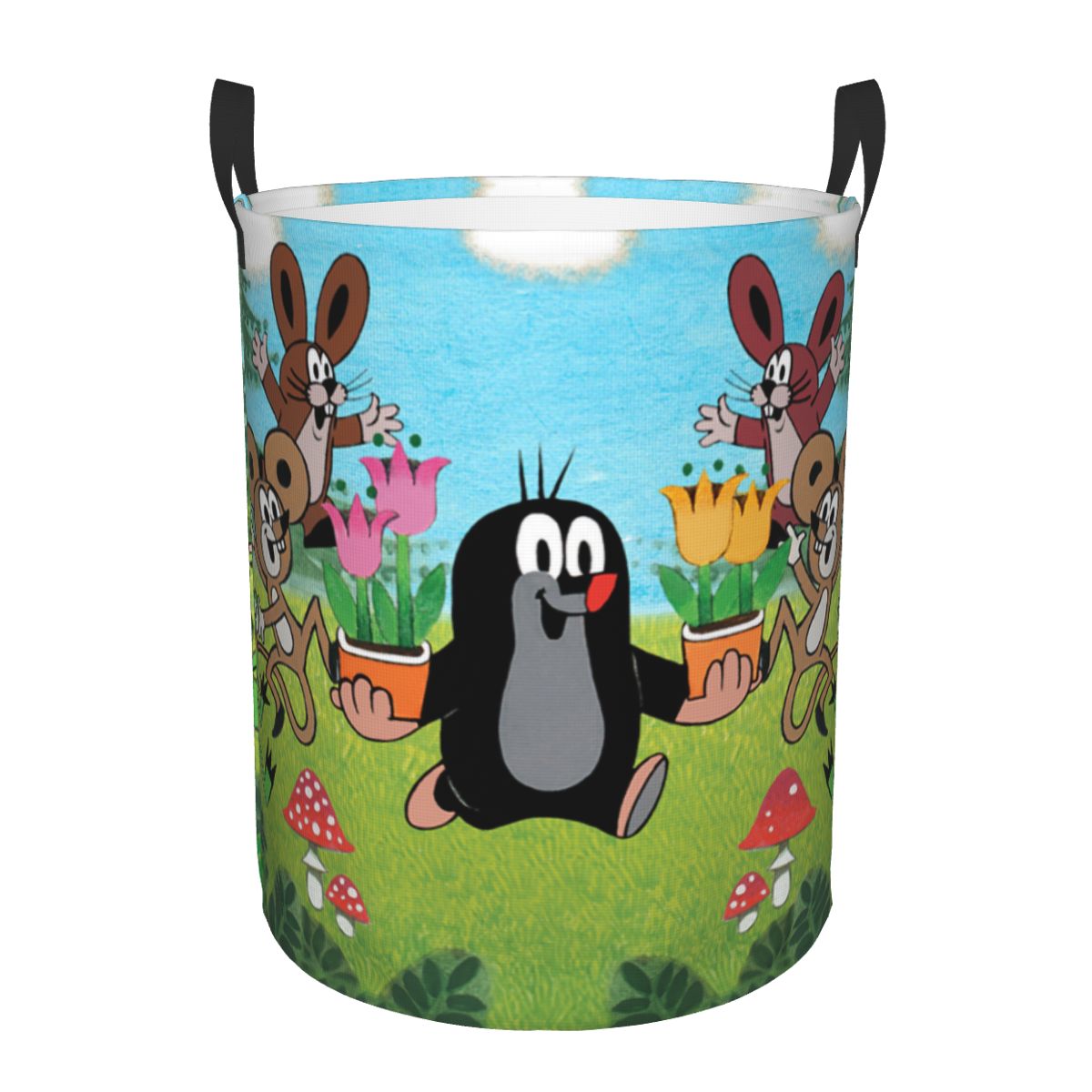 Kids Toys Clearance - Happy Mole Laundry Basket Collapsible Cartoon