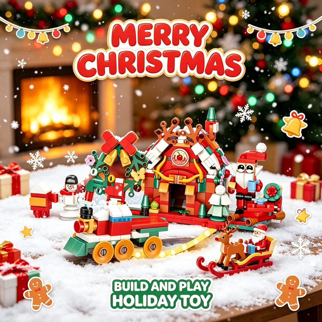 Kids Toys Quality - 12 in 1 Christmas Building Blocks