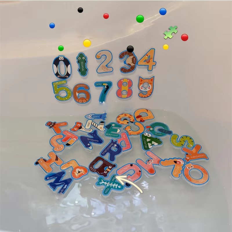 Baby Bath Toys Fun Foam Letter - Bath Letter Number Foam recension och pris