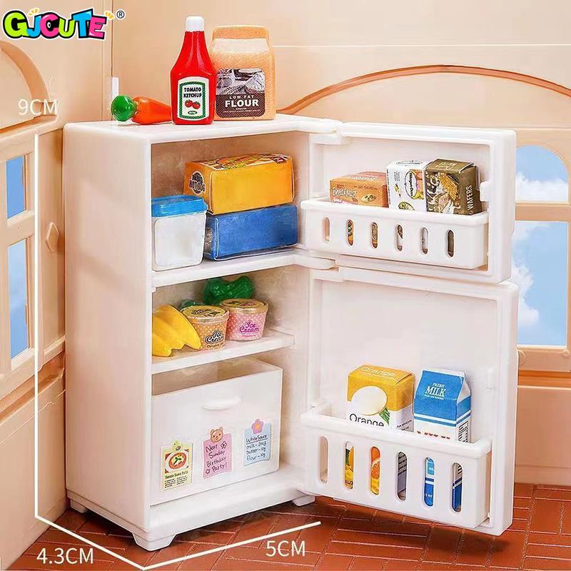 1/12 Mini Dollhouse White Refr - Kids Toys Kitchen Set recension och pris