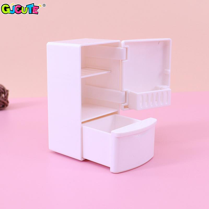 1/12 Mini Dollhouse White Refr - Kids Toys Kitchen Set recension och pris