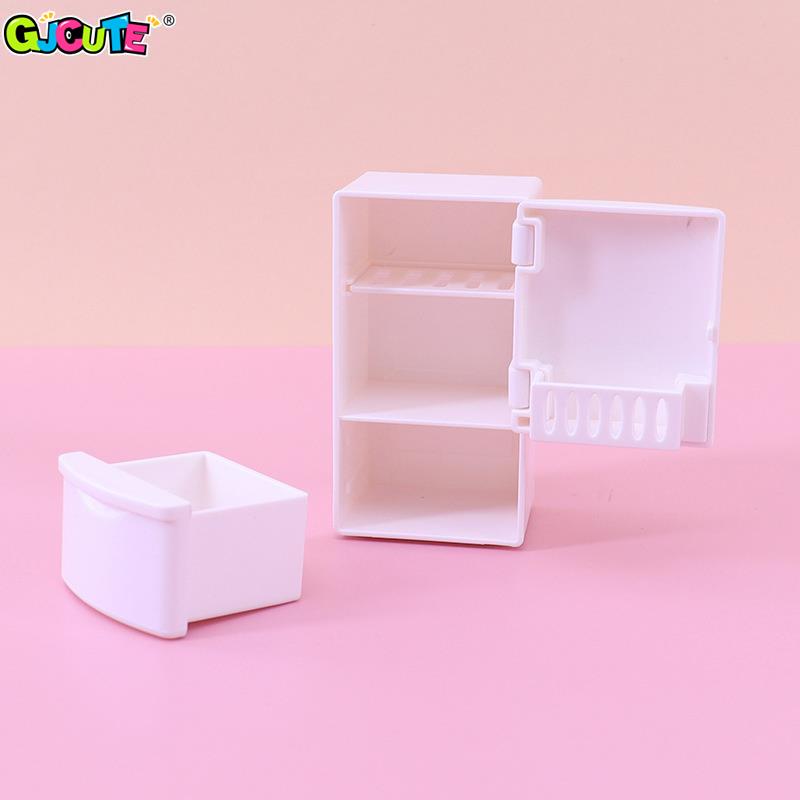 1/12 Mini Dollhouse White Refr - Kids Toys Kitchen Set recension och pris