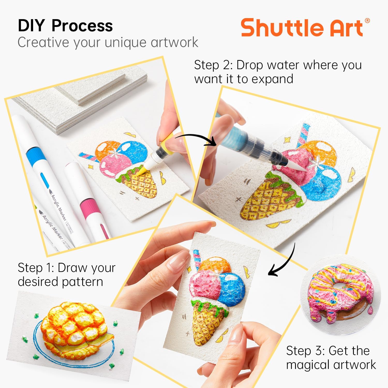 3D Puffy Foam Texture Painting - Kid Toys And Craft recension och pris