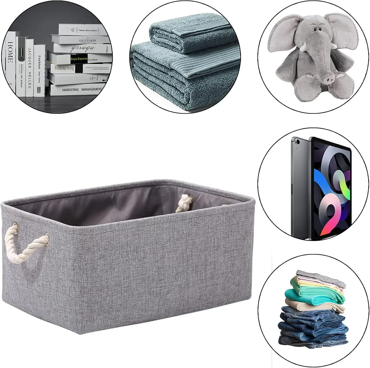 Foldable Linen Storage Basket  - Kids Toys Clearance recension och pris