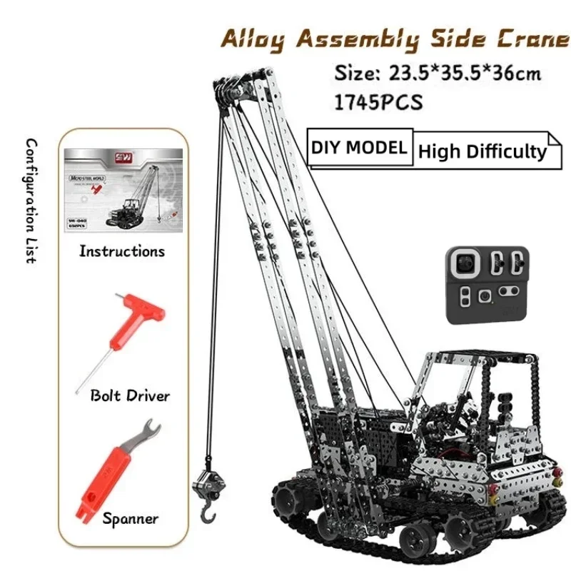 DIY Metal RC Crane Electric Ho - Kids Toys Electric recension och pris