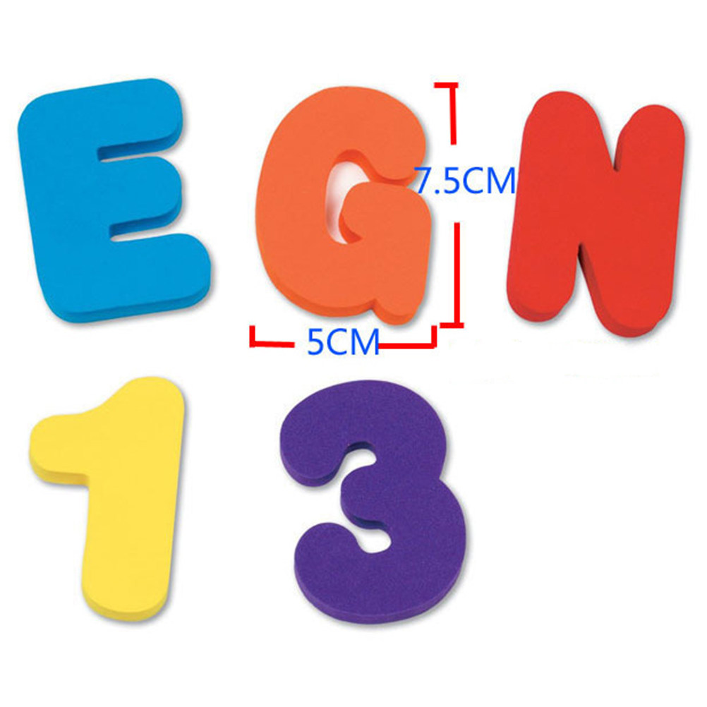 36 Pcs Kids Toys Bath Letter a - Bath Letter Number Foam recension och pris