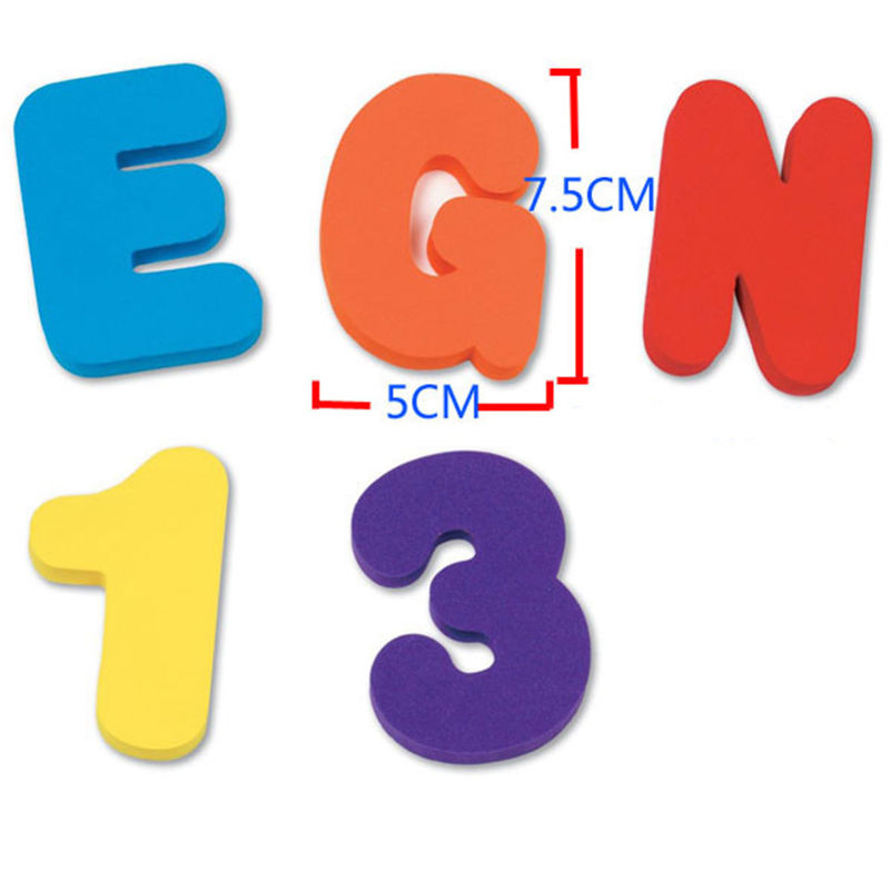36PCS/set Baby Kids Children E - Bath Letter Number Foam recension och pris