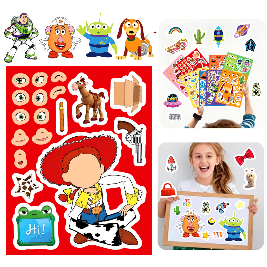 Toy Story 5 Make a Face Sticke - Kid Toys And Craft recension och pris