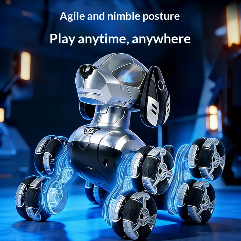 New RC Stunt Robot Dog 8 Wheel - Kids Toys Dog recension och pris