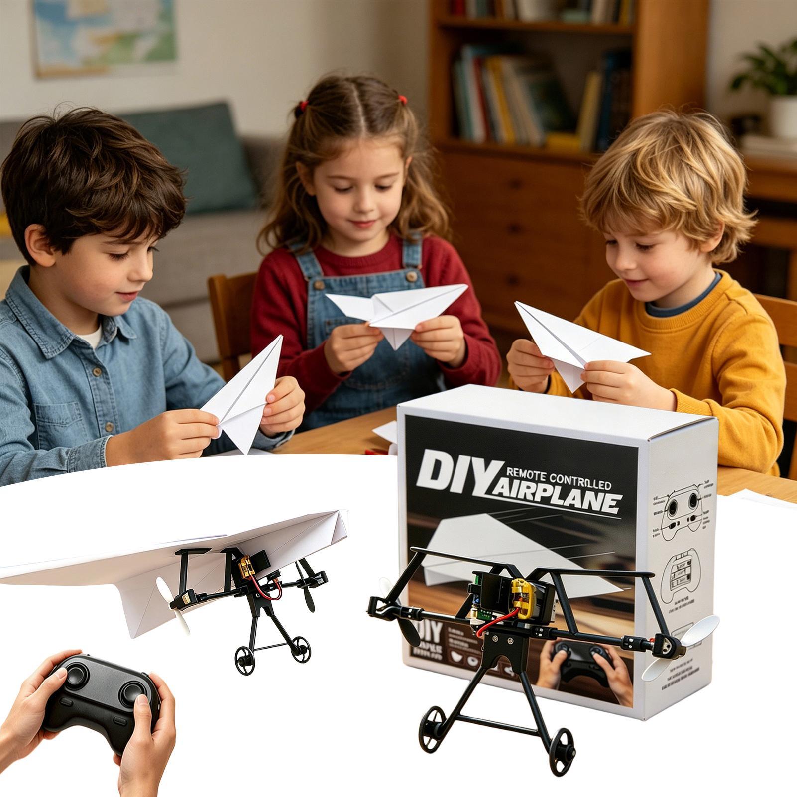 DIY RC Paper Airplane Kit Plan - Kids Toys Electric recension och pris