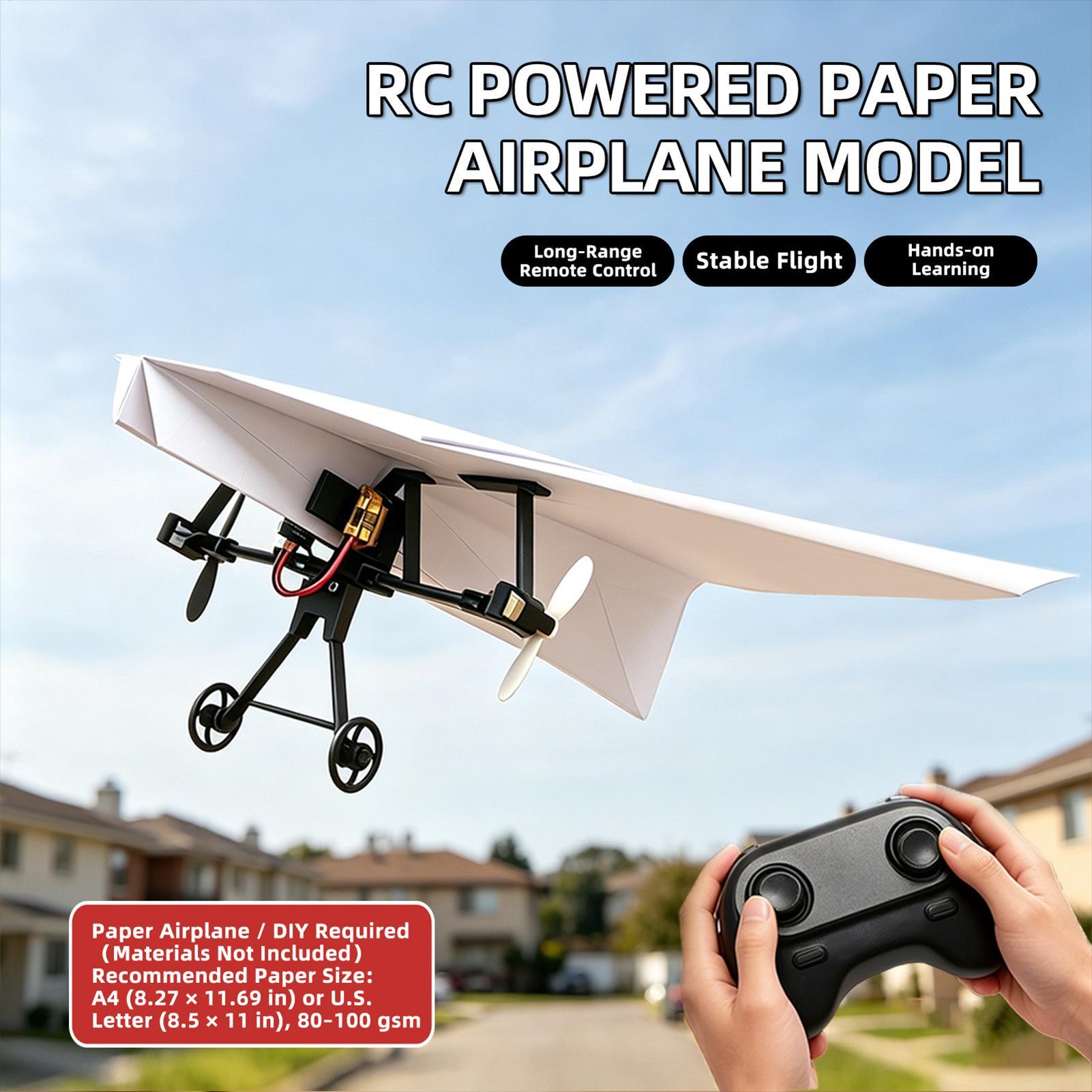 DIY RC Paper Airplane Kit Plan - Kids Toys Electric recension och pris