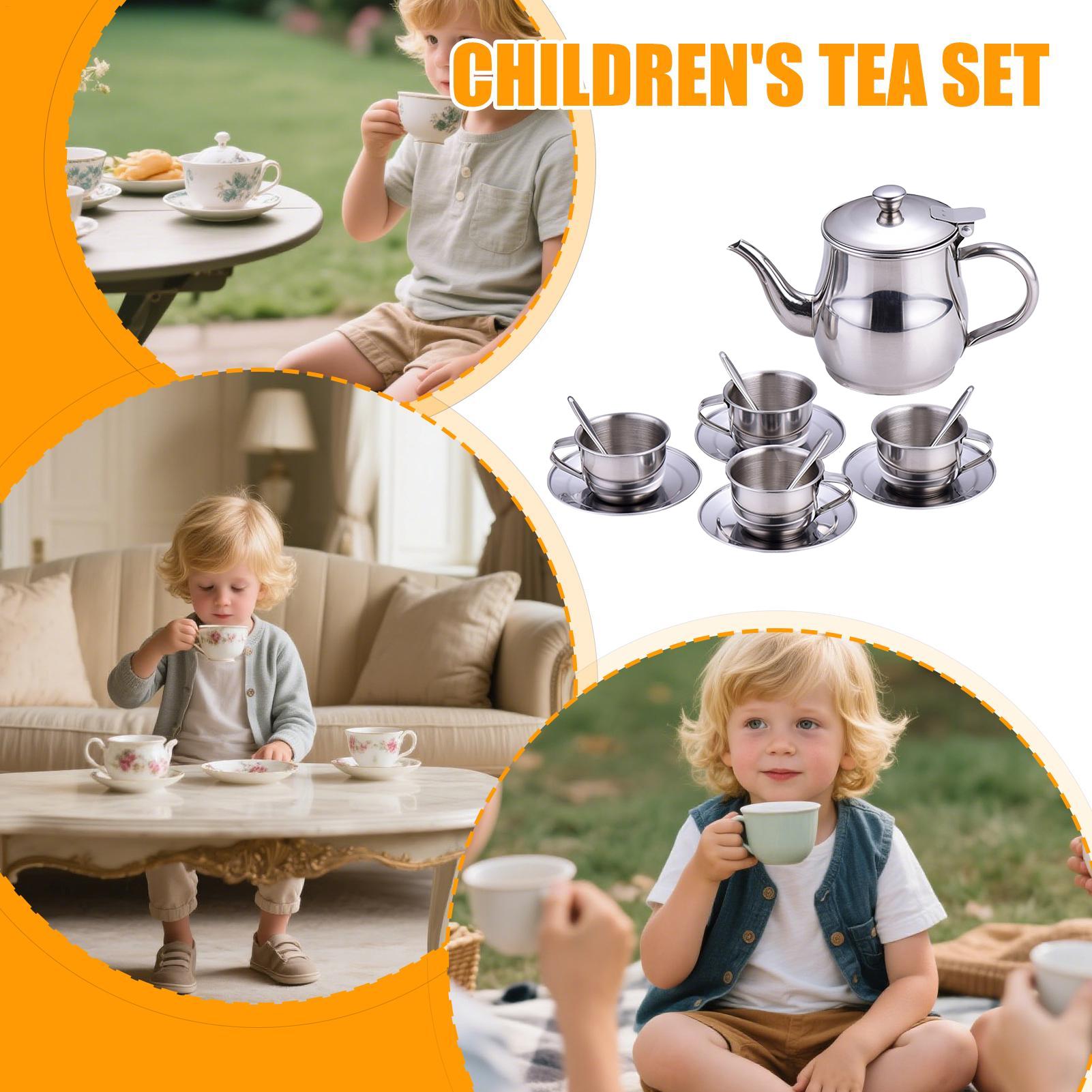 Kids Tea Sets for Girls Lightw - Kids Toys Kitchen Set recension och pris