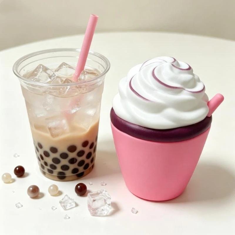 Soft Anti-Stress Milk Tea Cup  - Kids Toys Entertainer recension och pris