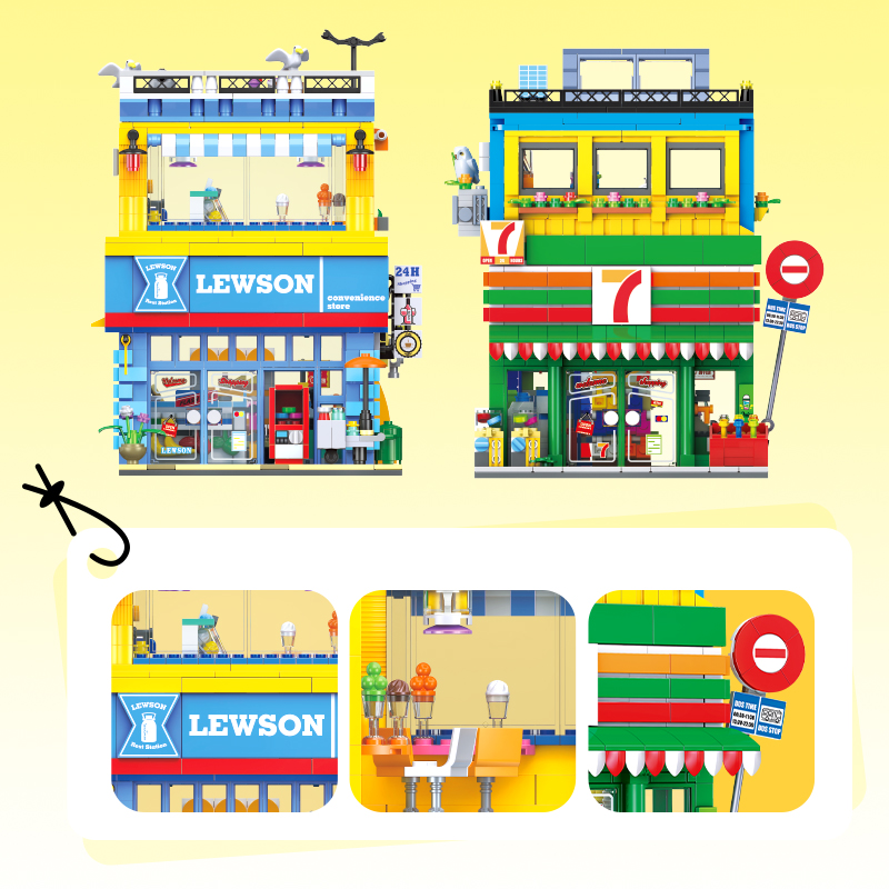 1263+PCS Street Scene Convenie - Kids Toys In Store recension och pris