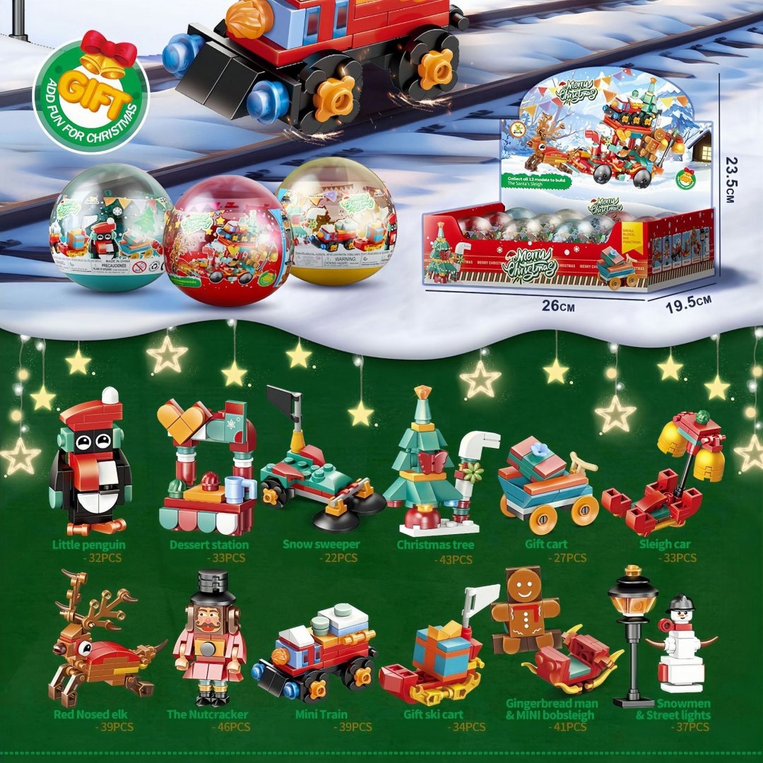12 in 1 Christmas Building Blo - Kids Toys Quality recension och pris