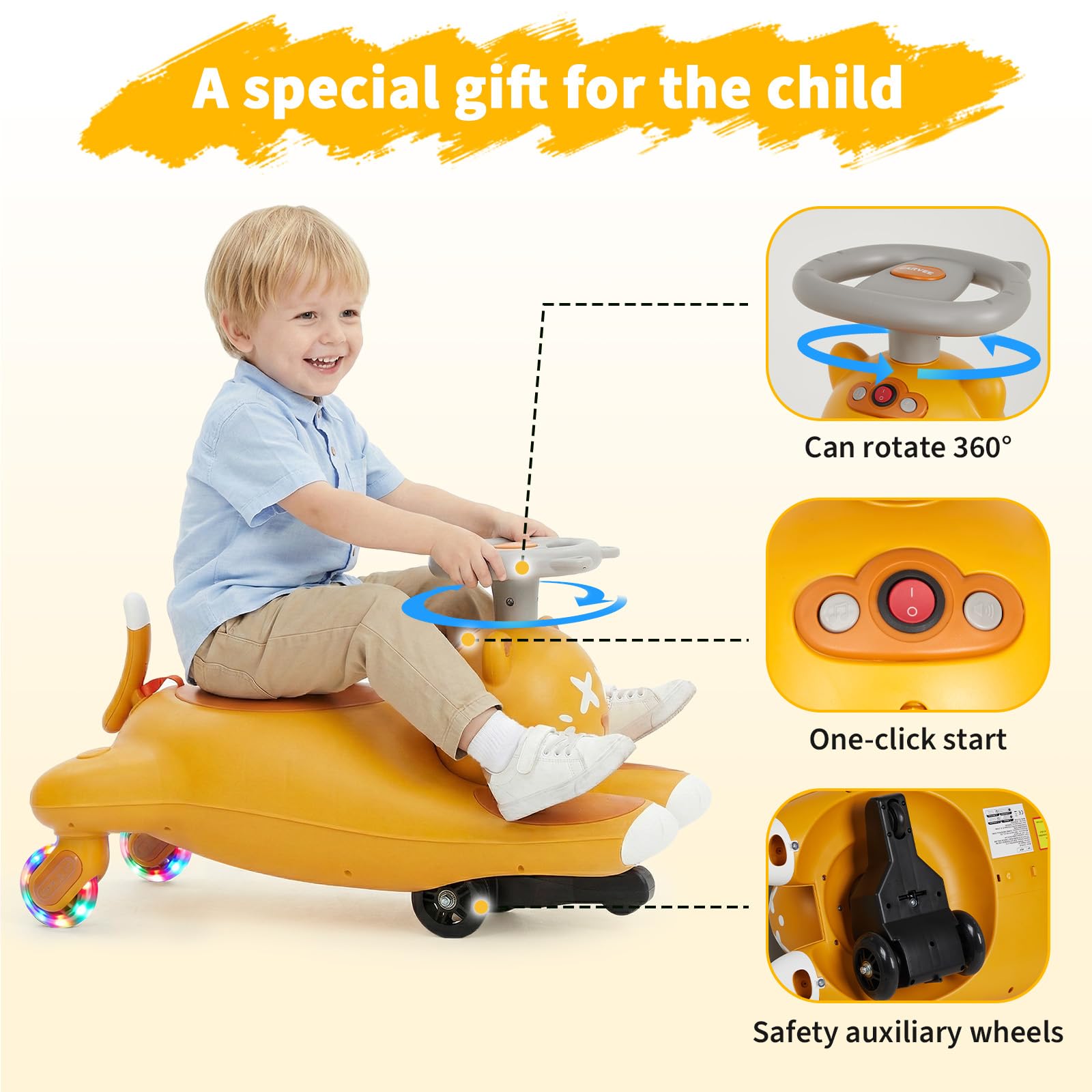 Kids Electric Wiggle Ride On C - Kids Toys Electric recension och pris