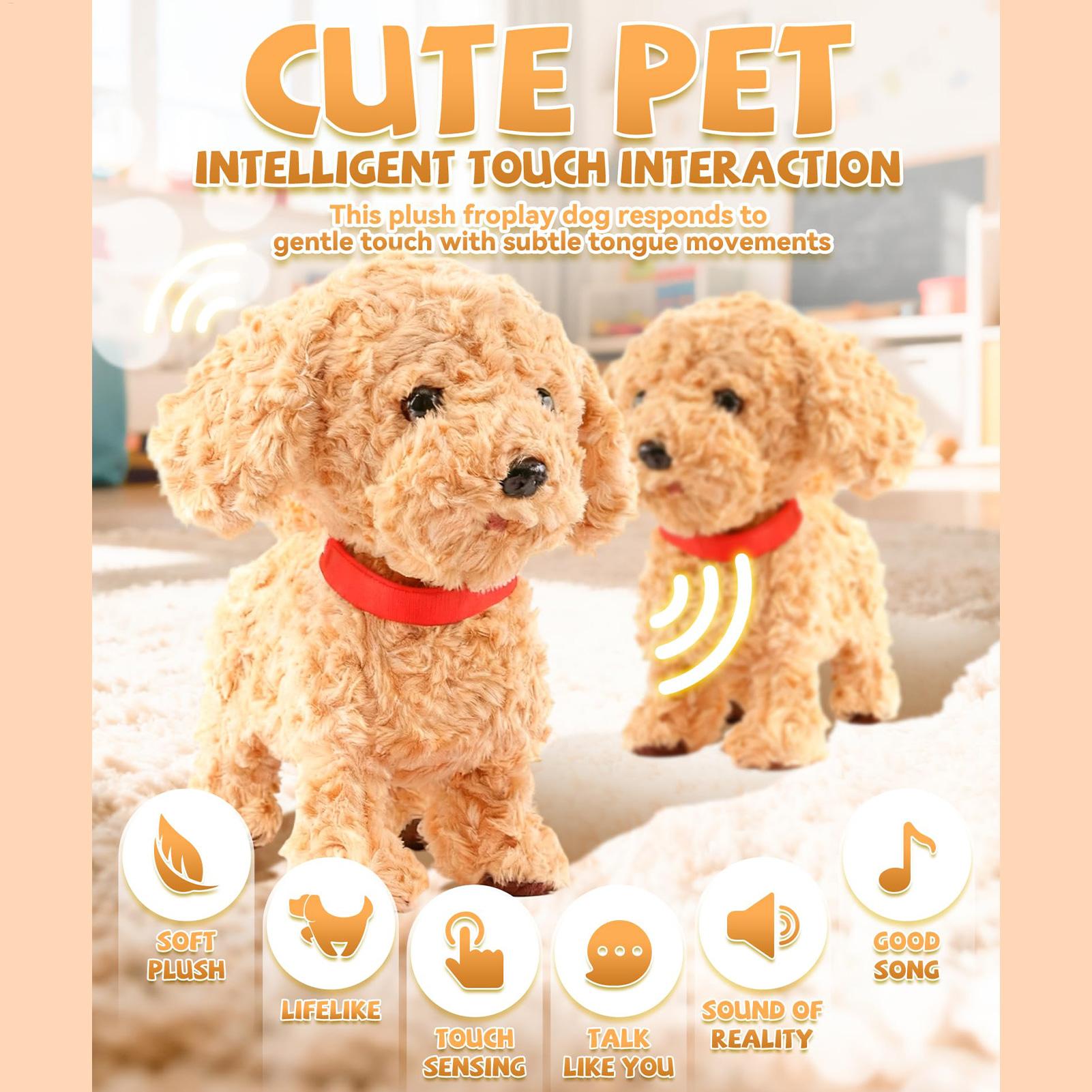 Realistic Robot Dog Plush Soft - Kids Toys Dog recension och pris