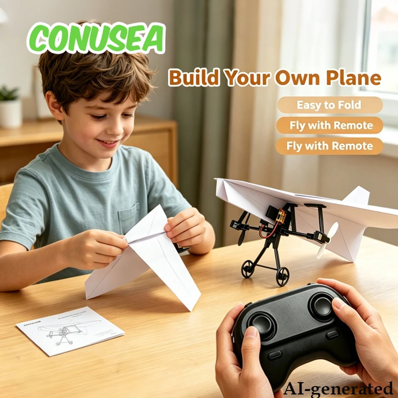 Remote Control Paper Airplanes - Kids Toys Electric recension och pris