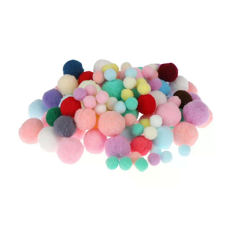 100Pcs 10/15/20/25/30MM Fluffy - Kid Toys And Craft recension och pris