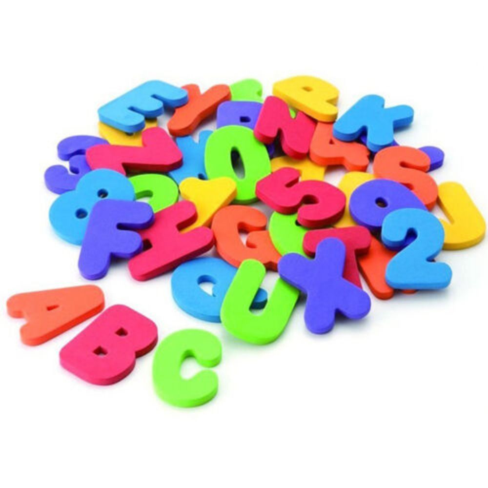 36 pcs New for Unisex   Teachi - Bath Letter Number Foam recension och pris