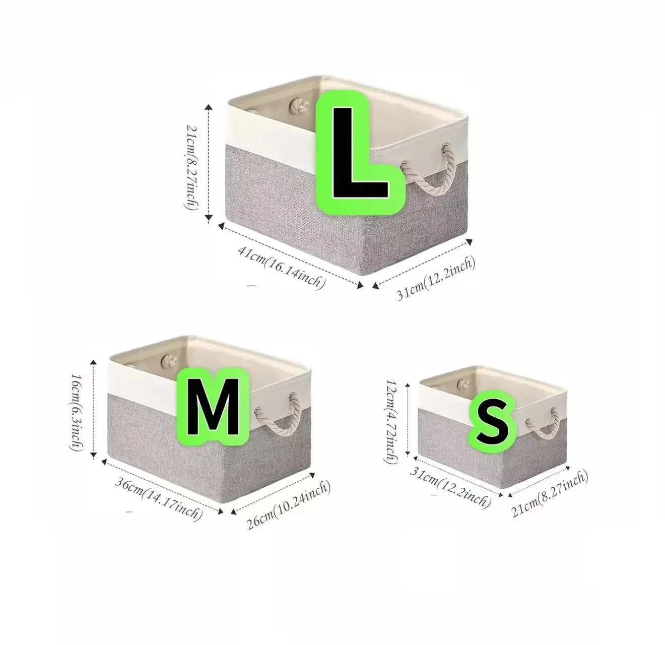 Linen Foldable Storage Basket  - Kids Toys Clearance recension och pris