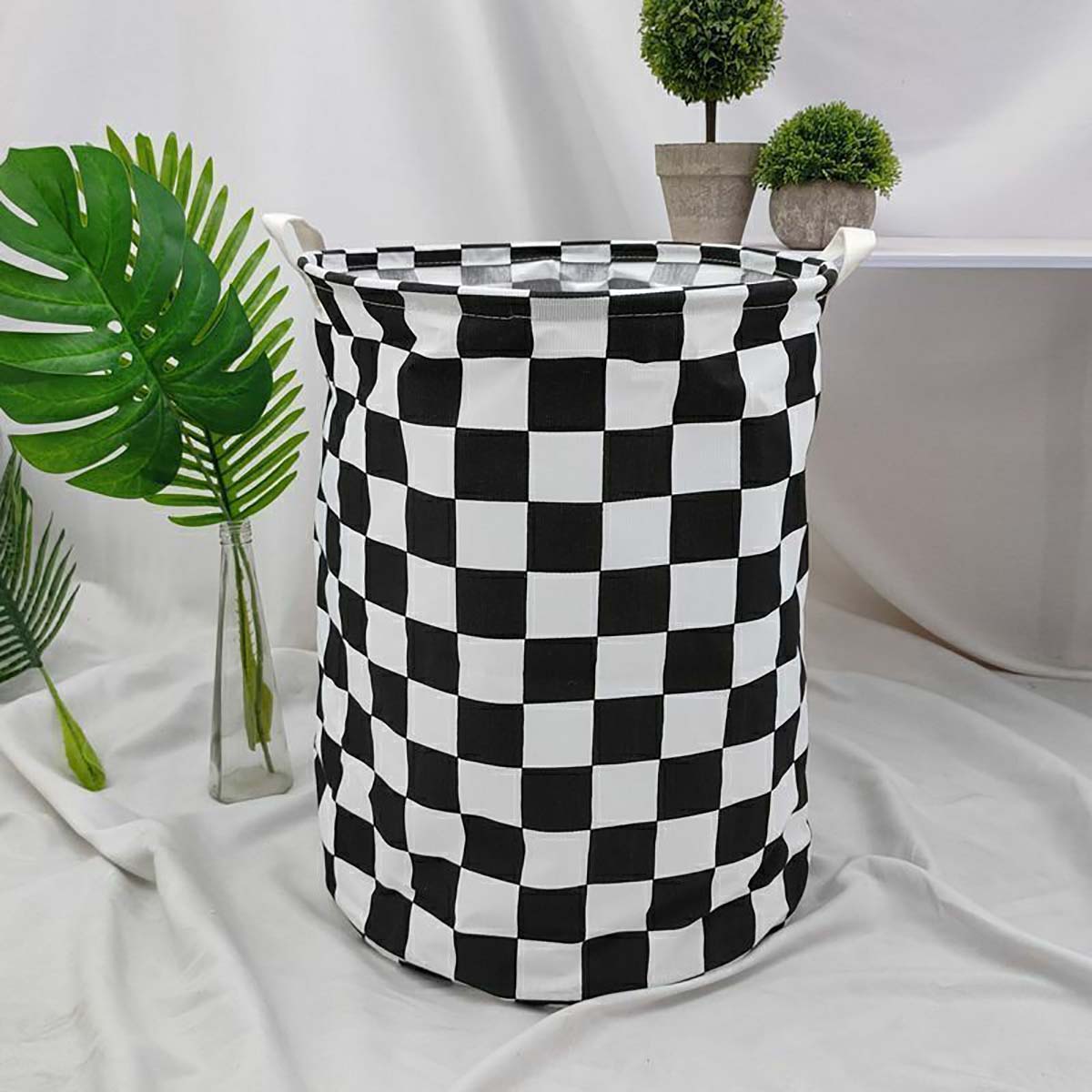 Modern Plaid Canvas Storage Ba - Kids Toys Clearance recension och pris