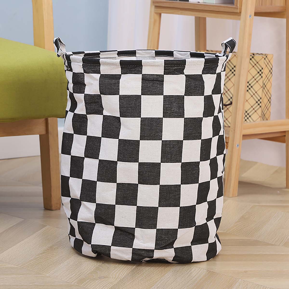Modern Plaid Canvas Storage Ba - Kids Toys Clearance recension och pris
