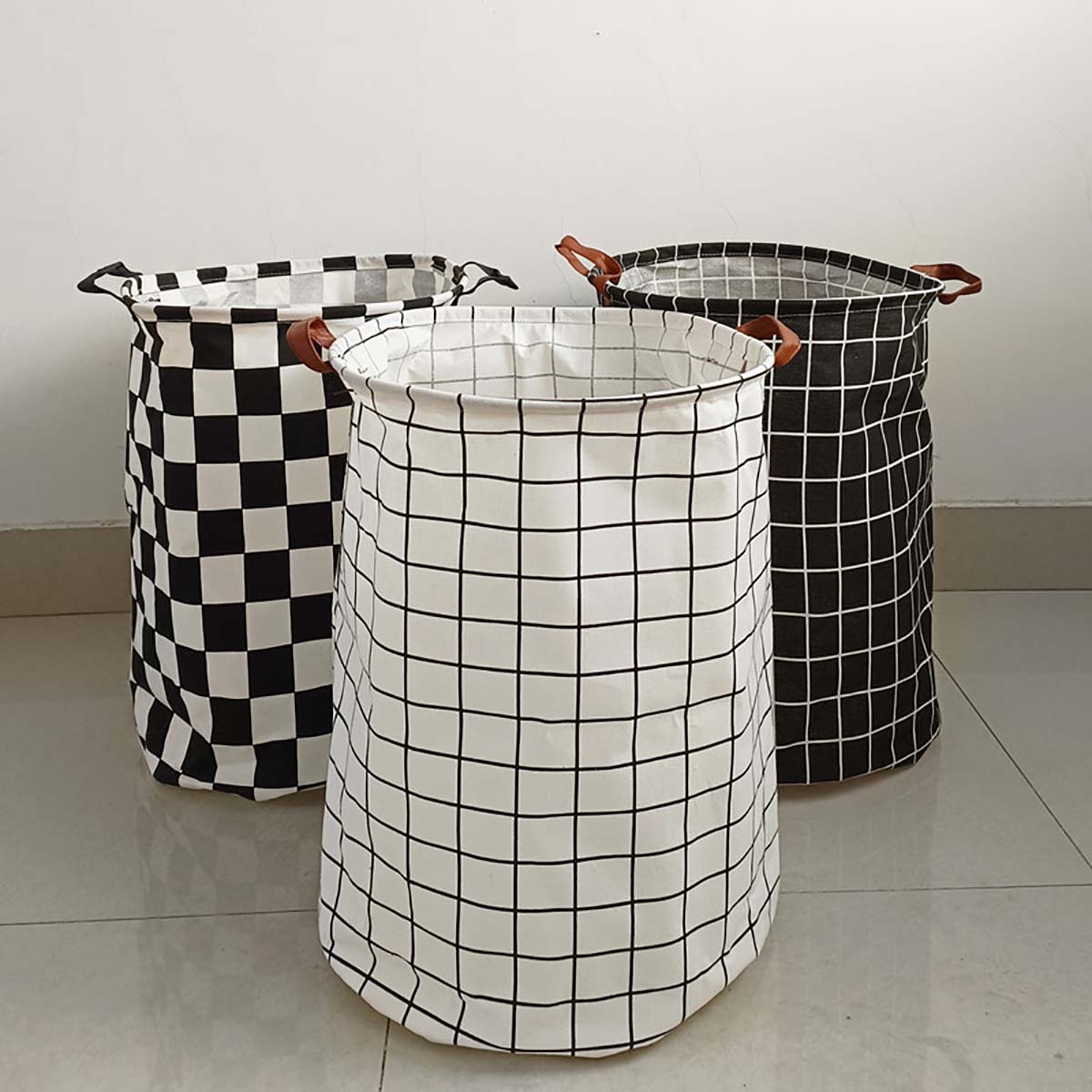Modern Plaid Canvas Storage Ba - Kids Toys Clearance recension och pris